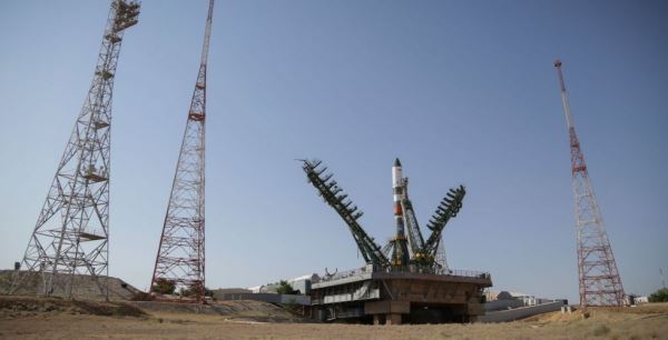 РОСКОСМОС. РН «СОЮЗ-2.1А» С ТГК «ПРОГРЕСС МС-09» ВЫВЕЗЕНА НА СТАРТОВЫЙ КОМПЛЕКС